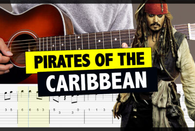 Piratas Del Caribe - Tutorial de Guitarra Fácil + TAB (Cómo Tocar)